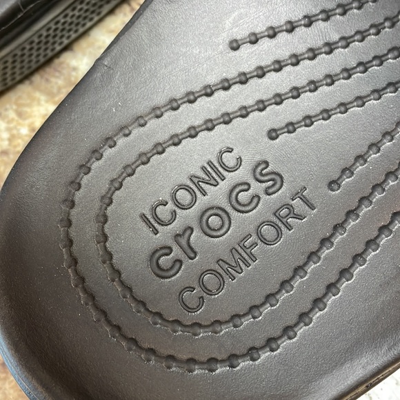 CROCS Baja Slide On Iconic Sandals. Unisex W10 M8. Black. New Condition - Picture 11 of 13